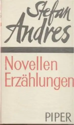 Buch: Novellen und Erzählungen, Andres, Stefan. Bücher der Neunzehn, 1962