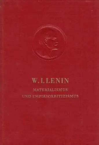 Buch: Materialismus und Empiriokritizismus, Lenin, W. I. 1960, Dietz Verlag