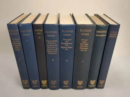 8 Bücher Scriptorum Classicorum Bibliotheca Oxoniensis, Platon, Homer ...