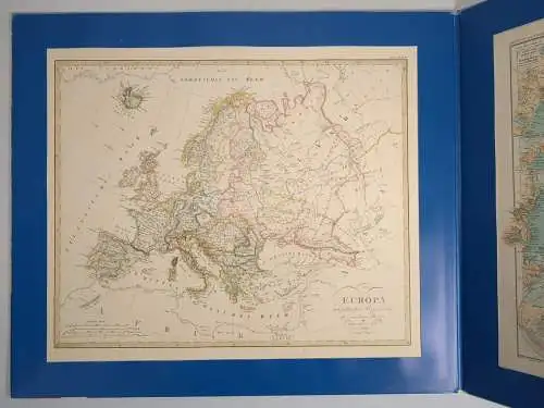 225 Jahre Atlanten & Kartographie aus Gotha, 2 Karten aus Stielers Handatlas