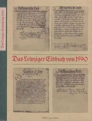 Buch: Das Leipziger Eidbuch von 1590, Gerlach, Sigrid. 1986, Fachbuchverlag