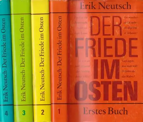 Buch: Der Friede im Osten. Erstes bis Viertes Buch, Neutsch, Erik. 4 Bände, 1974