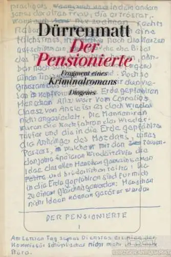 Buch: Der Pensionierte, Dürrenmatt, Friedrich. 1995, Diogenes Verlag
