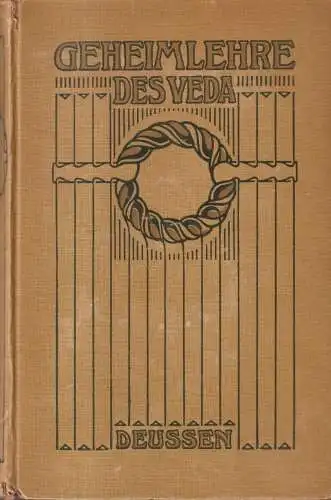 Buch: Die Geheimlehre des Veda, Ausgewählte Texte der Upanishads, 1919, Deussen