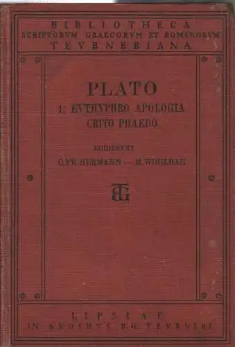 Buch: Platonis Euthyphro Apologia Socratis Crito Phaedo, Platon. 1910