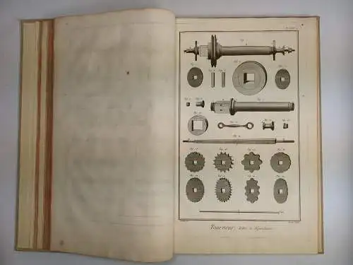 Buch: Drechsler - Tourneur et tour a figure, 1760, Diderot / d'Alembert