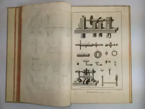 Buch: Drechsler - Tourneur et tour a figure, 1760, Diderot / d'Alembert