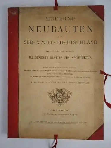 Moderne Neubauten. Erster Jahrgang in 10 Lieferungen, Wilhelm Kick, 100 Tafeln