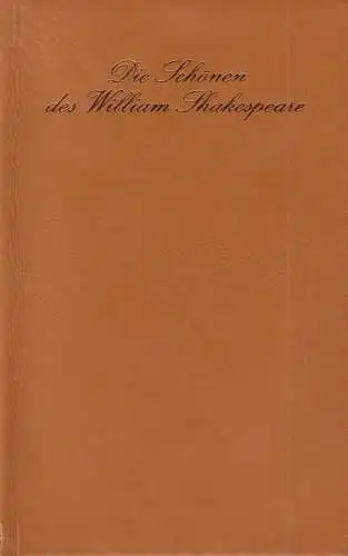 Die Schönen des William Shakespeare, Shakespeare, W., 1982, Verlag für die Frau