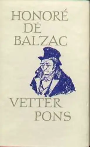 Buch: Vetter Pons, Balzac, Honore de. Die menschliche Komödie, 1960, Roman