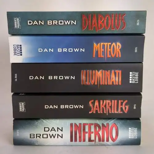 5 Thriller Dan Brown: Diabolus, Meteor, Illuminati, Sakrileg, Inferno, BLT