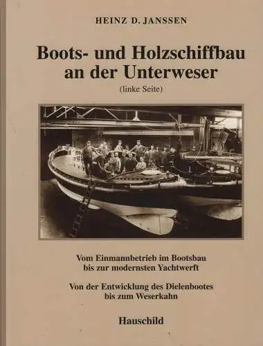 Buch: Boots- und Holzschiffbau an der Unterweser, linke Seite, Janssen, Heinz
