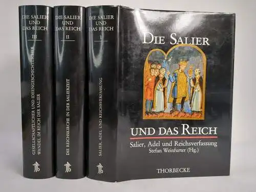 Buch: Die Salier und das Reich, Weinfurter, Stefan. 3 Bände, 1991, Thorbecke
