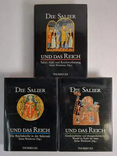 Buch: Die Salier und das Reich, Weinfurter, Stefan. 3 Bände, 1991, Thorbecke