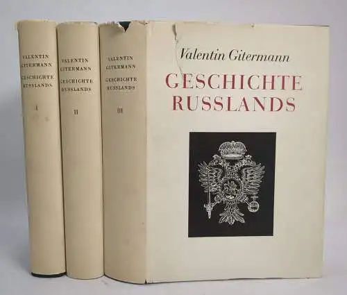 Buch: Geschichte Russlands, Gitermann, Valentin. 3 Bände, 1965, Büchergilde