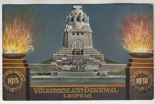 AK Völkerschlacht-Denkmal Leipzig, ca. 1938, Louis Glaser, Festpostkarte