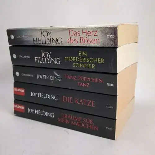 5 Bücher Joy Fielding: Sommer; Herz des Bösen; Katze; Tanz Püppchen; Träume süß