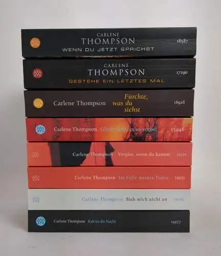 8 Bücher Carlene Thompson, Fischer Taschenbücher, Krimis,  Kalt, Nacht, Tod