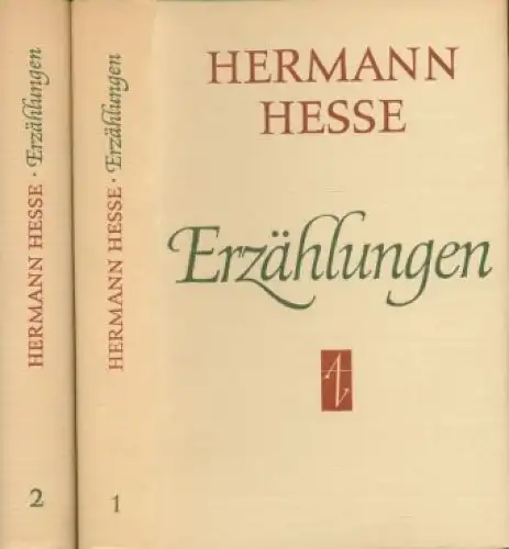 Buch: Erzählungen, Hesse, Hermann. 2 Bände, 1979, Aufbau Verlag, Siddhartha, gut