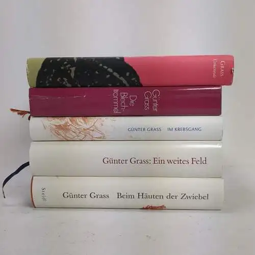 5 Bücher Günter Grass: Unkenrufe, Blechtrommel, Krebsgang, Feld, Zwiebel ...