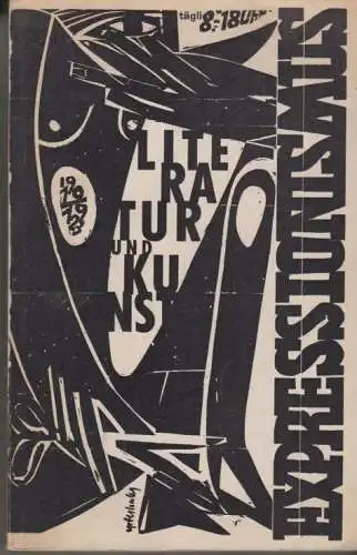Buch: Expressionismus, Zeller, Bernhard. Katalog, 1960, Schiller-Nationalmuseum