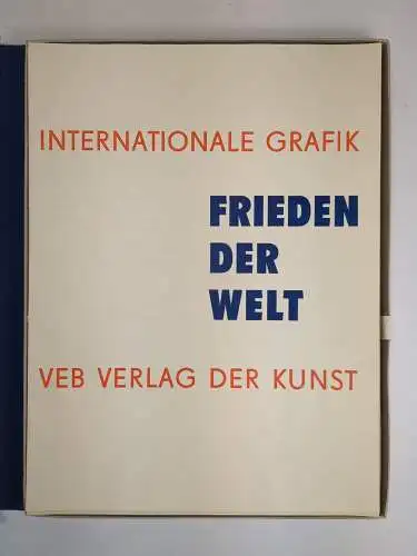 Mappe mit 48 Grafiken: Internationale Grafik. Frieden der Welt, 1959