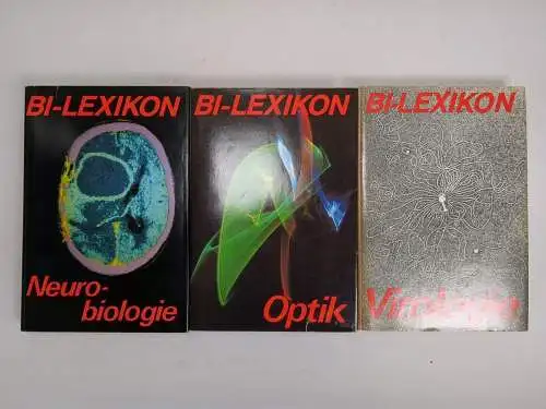 3x Bi-Lexikon: Neurobiologie / Optik / Virologie, Bibliographisches Institut
