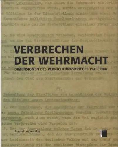 Ausstellungskatalog: Verbrechen der Wehrmacht, 2002, Hamburger Edition