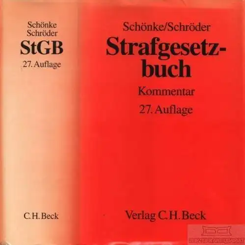 Buch: Strafgesetzbuch, Schrönke, Adolf / Schröder, Horst u.a. 2006, Kommentar