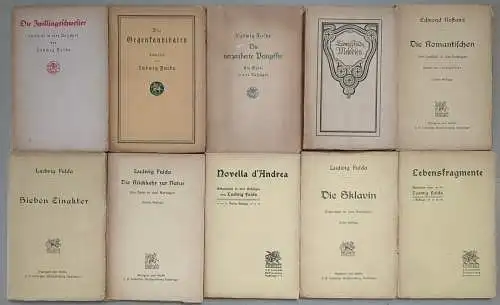 1 Bücher Ludwig Fulda, Cotta, Zwillingsschwester, Prinzessin, Melodien, Sklavin