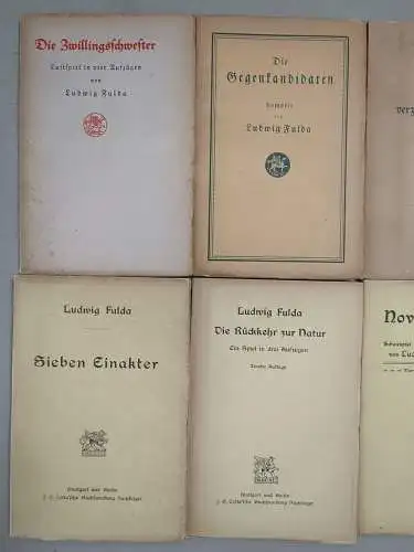 1 Bücher Ludwig Fulda, Cotta, Zwillingsschwester, Prinzessin, Melodien, Sklavin