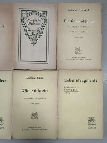 1 Bücher Ludwig Fulda, Cotta, Zwillingsschwester, Prinzessin, Melodien, Sklavin