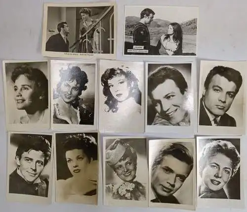 Lot: 12 unsignierte Fotografien Schauspieler, Maria Schell, Cecilie Aubry u.a.