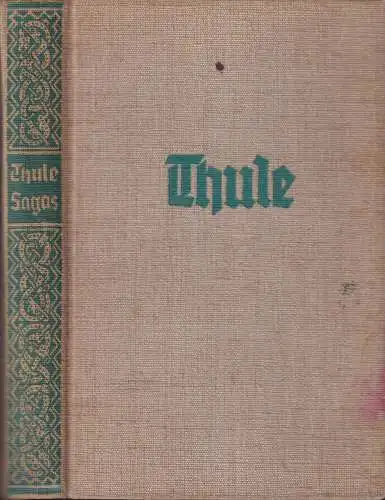 Buch: Thule, 1934, Diederichs, Ausgewählte Sagas von altgermanischen Bauern...