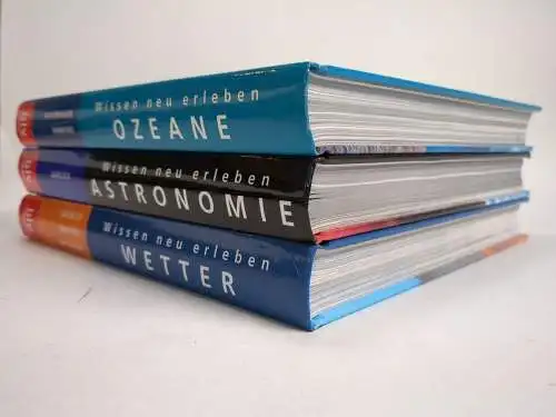 3 Bücher Wissen neu erleben - Ozeane, Astronomie, Wetter, blv, 3 Bände