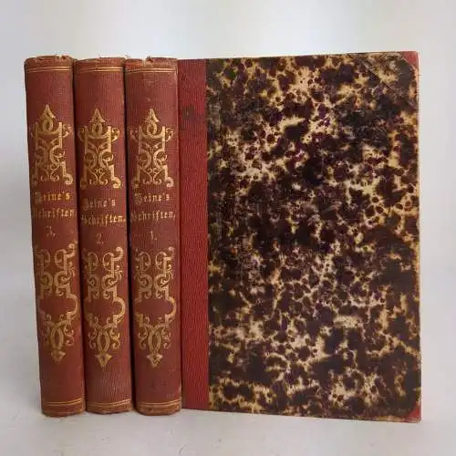 Buch: Vermischte Schriften, Heine, Heinrich. 3 Bände, 1854, Hoffmann und Campe