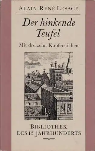 Buch: Der hinkende Teufel, Lesage, Alain-Rene. Bibliothek des 18. Jahrhundert