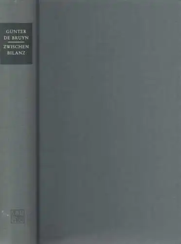Buch: Zwischenbilanz, Bruyn, Günter de. 1992, S. Fischer Verlag