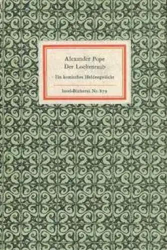 Insel-Bücherei 879, Der Lockenraub, Pope, Alexander. 1968, Insel-Verlag