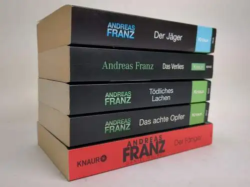 5 Bücher Julia-Durant-Reihe, Andreas Franz, Opfer, Verlies, Jäger, Fänger ...