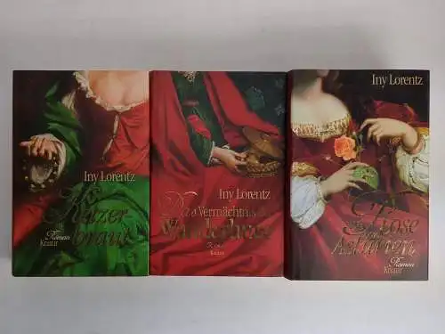 3 Bücher Iny Lorentz: Ketzerbraut, Rose von Asturien, Vermächtnis der Wanderhure