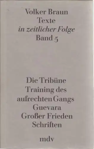Buch: Texte in zeitlicher Folge Band 3, Braun, Volker. 1990, gebraucht, gut