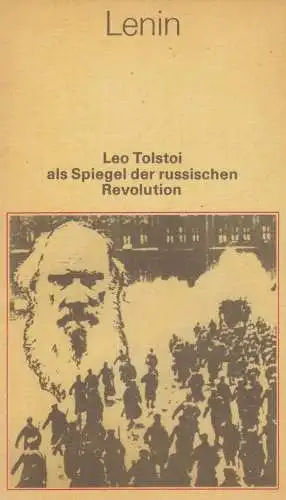 Buch: Leo Tolstoi als Spiegel der russischen Revolution. Lenin, 1985, Dietz