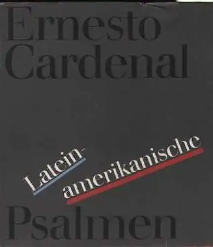 Buch: Lateinamerikanische Psalmen, Cardenal, Ernesto. 1989, Union Verlag