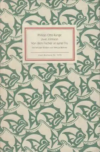 Insel-Bücherei 1075, Von dem Fischer un syner Fru, Runge, Philipp Otto. 1987