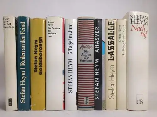 10 Bücher Stefan Heym: Nachruf, Lassalle, Glasenapp, Goldsborough, Ahasver ...