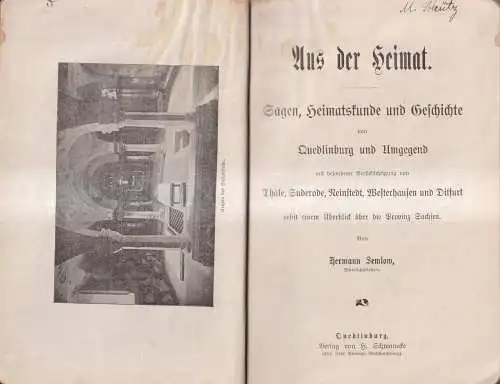 Buch: Aus der Heimat, Semlow, Hermann, 1903, Verlag H. Schwanecke