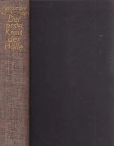 Buch: Der Erste Kreis der Hölle, Solschenizyn, Alexander. 1968, Roman