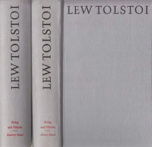 Buch: Krieg und Frieden, 2 Bände. Tolstoi, Lew, 1971, Verlag Rütten & Loening