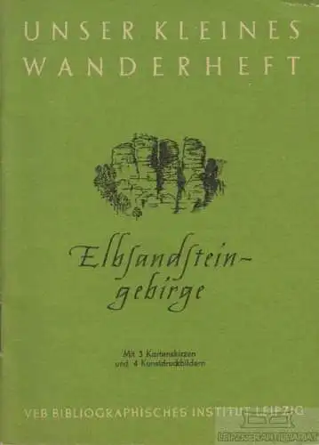 Buch: Elbsandsteingebirge, Engelmann, Vogel, Fiedler, Lemme. 1953